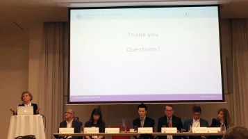 Picture of Metaliteracy panel at ASIS&T 2016 in Copenhagen